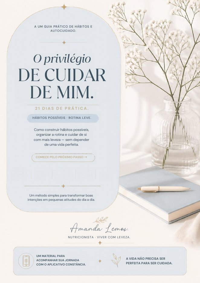 Capa do e-book O privilégio de cuidar de mim